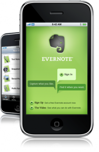 Evernote app