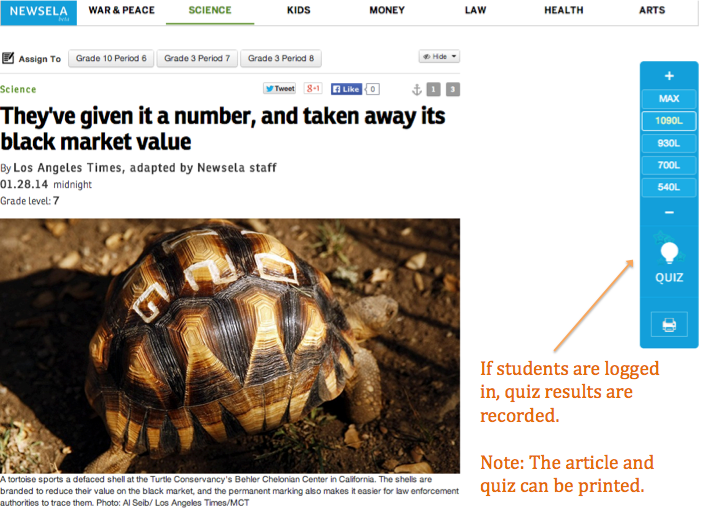 Newsela Turtle Quiz Dr Catlin Tucker