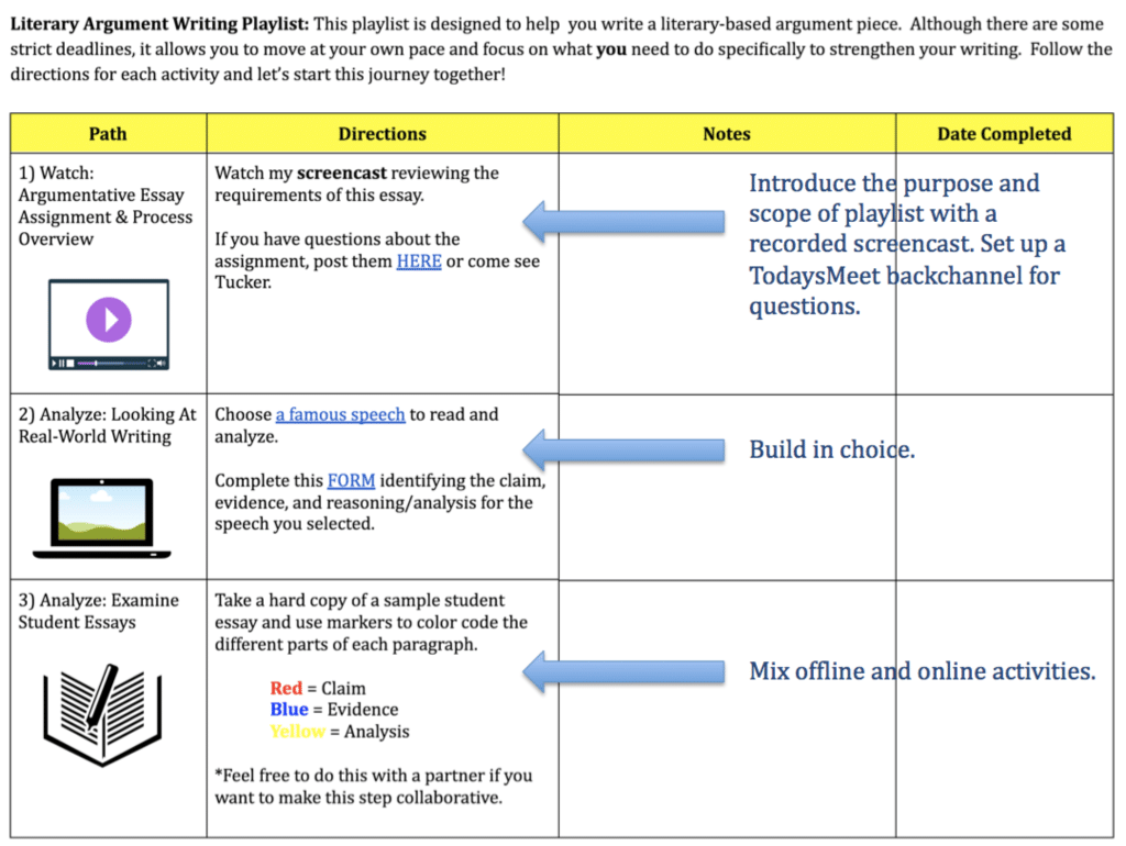Playlists: A Path to Personalizing Learning