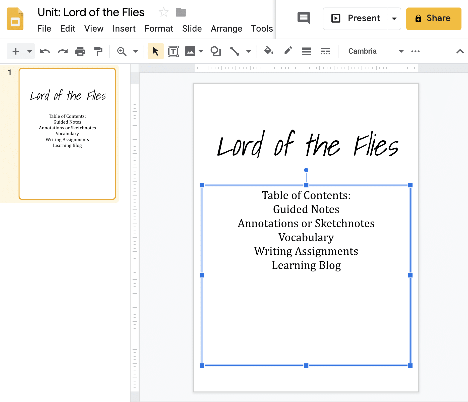 Creating Digital Notebooks with Google Slides Dr. Catlin Tucker