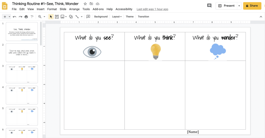 thinking routines education